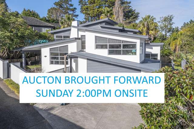 AUCTION BROUGHT FORWARD 2:00PM SUNDAY