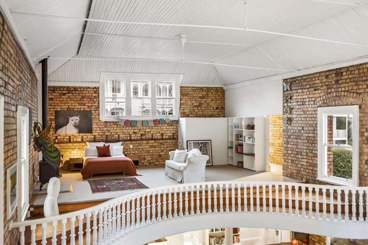 The historic Queen's Hall at 9 Paget Street, in Auckland's Freemans Bay, is up for grabs and heading to auction on February 18. Photo / Supplied