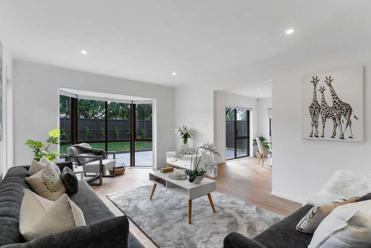 The fully-renovated townhouse on Marewa Road sold for <img.5m. Photo / Supplied