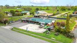 Classic country pub with iconic landmark