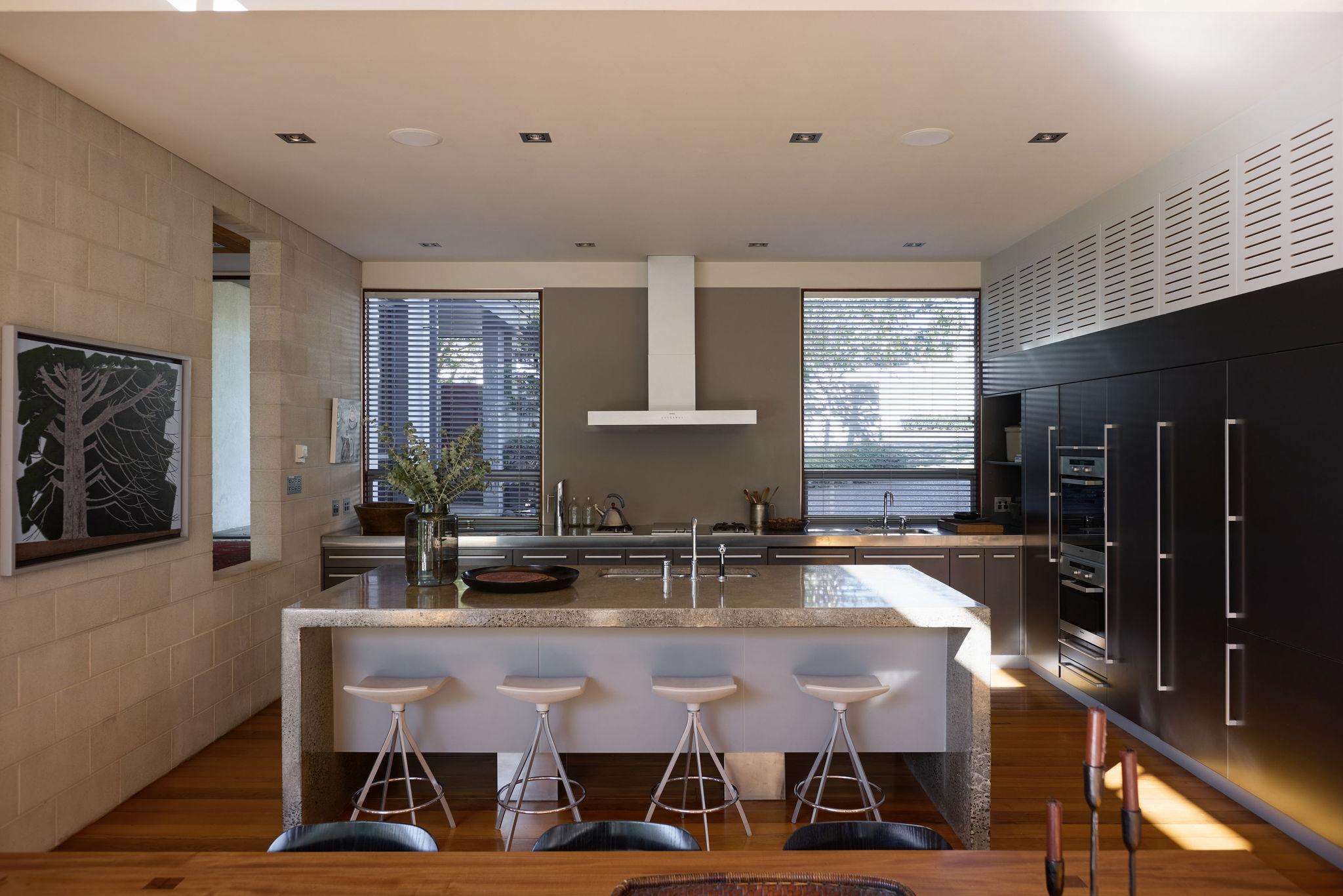 38a Muritai Crescent, in Havelock North, was designed by architect Nick Bevin for his sister. Photo / Supplied