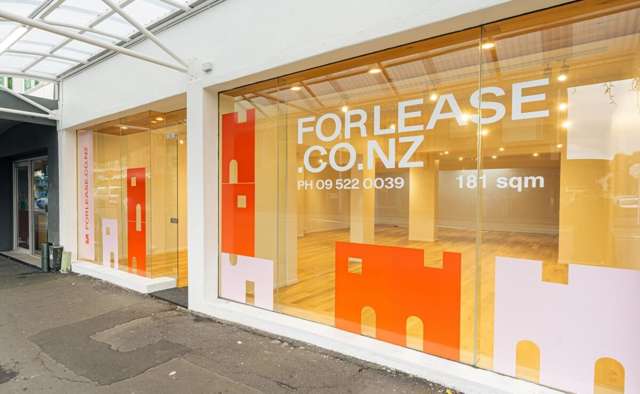 Ponsonby Road retail with profile