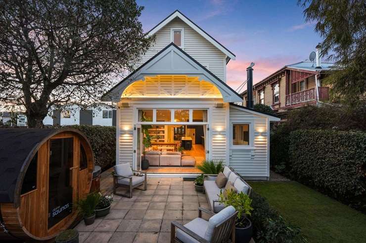 A quake-damaged bungalow on Salisbury Street, in central Christchurch, is being sold for the first time in 40 years. Photo / Supplied
