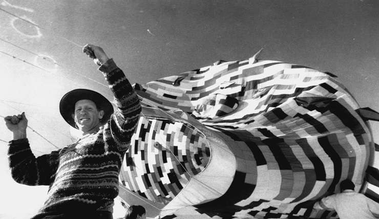 Megabite, one of the Guinness World Record-breaking kites that Peter Lynn and his company made. Photo / Getty Images