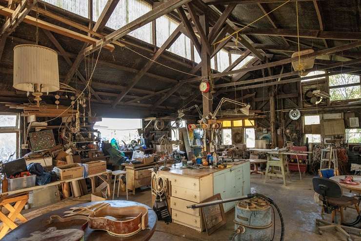 The iconic Whale Bay on Whaanga Road was handcrafted by one of the surf hotspot’s original residents. Photo / Supplied