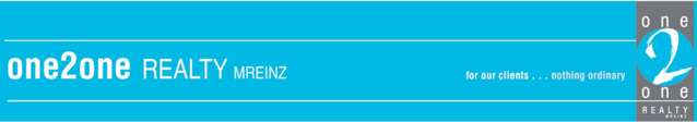 One2One Realty MREINZ (Licensed Agent REAA 2008)