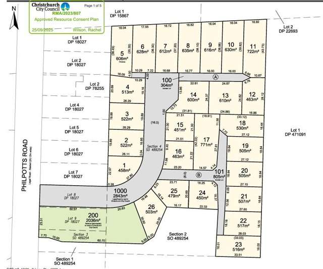 Glenmoor Green - sections now available