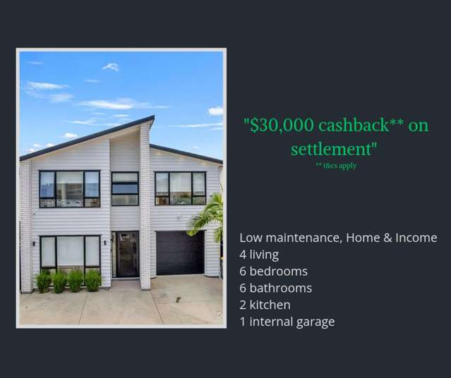 ACT NOW! $30,000 cashback**