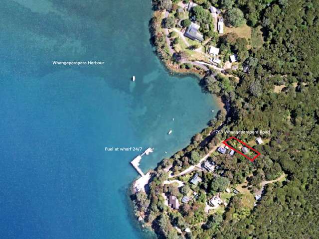 Quintessential bach with water views