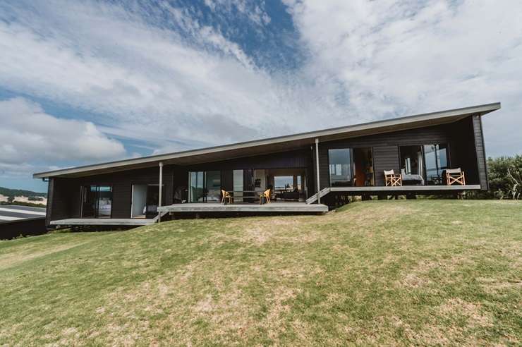 Parihoa Farm, on Constable Road, in Muriwai, Auckland, is one of three adjoining properties that wellness guru Matt Chapman is selling off. Photo / Supplied