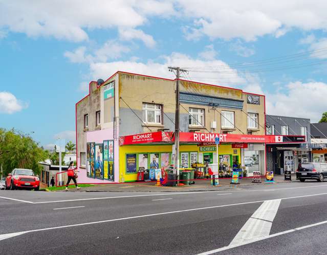 Corner dairy, shop and flats on the market