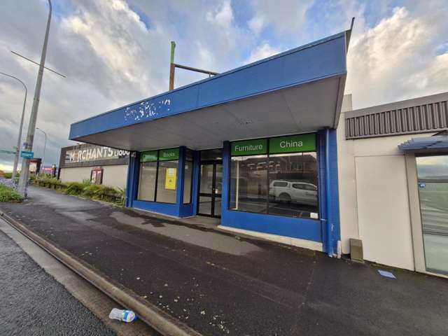 Retail space with roller door