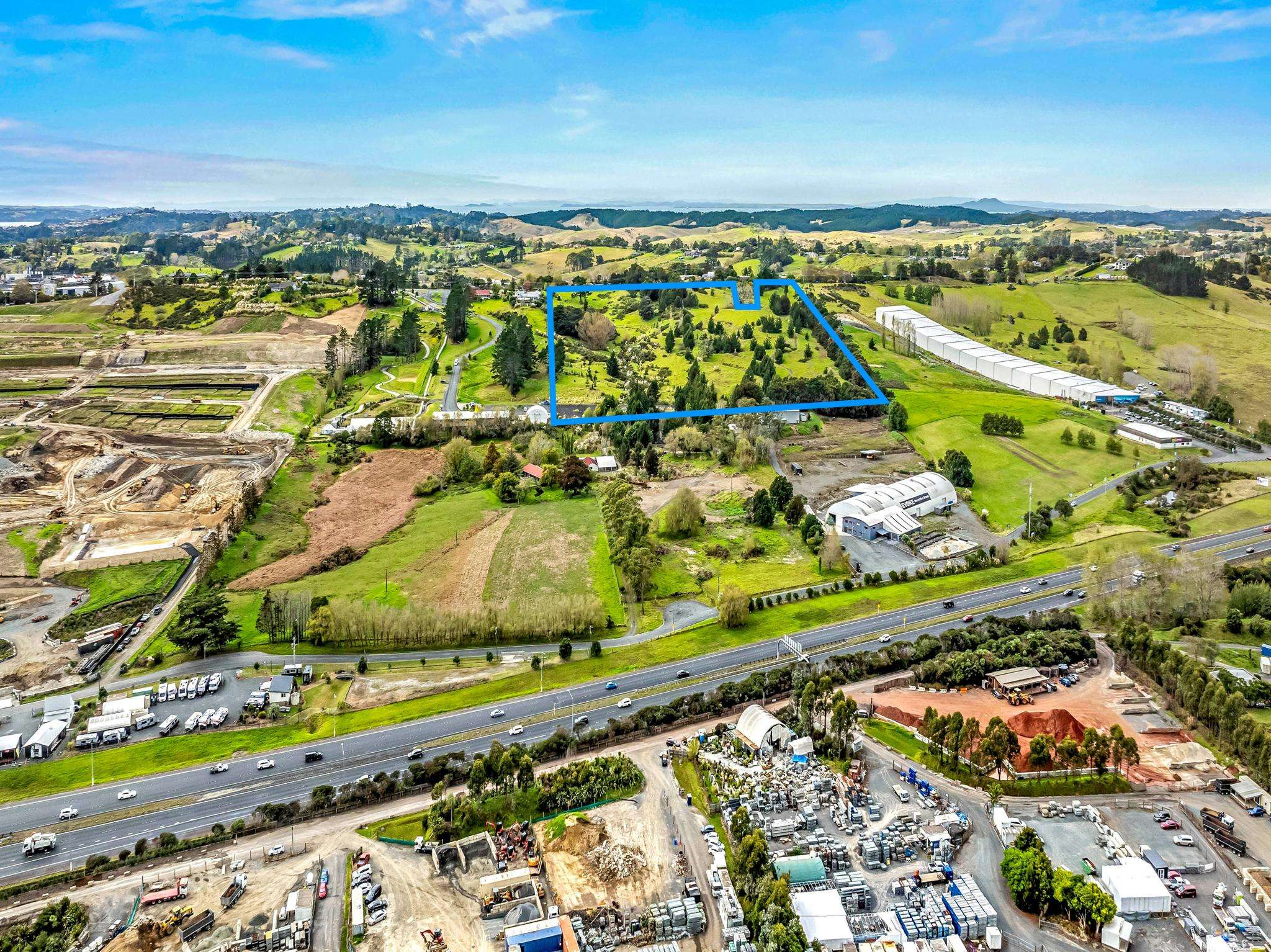 Large Silverdale holding metres from action