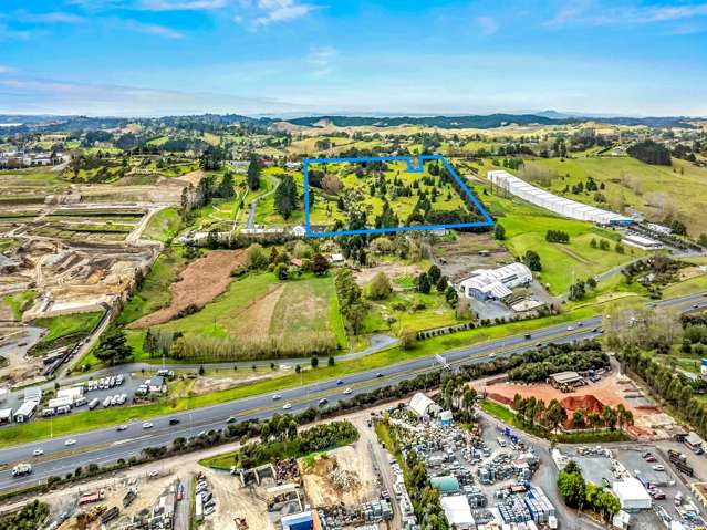 Large Silverdale holding metres from action