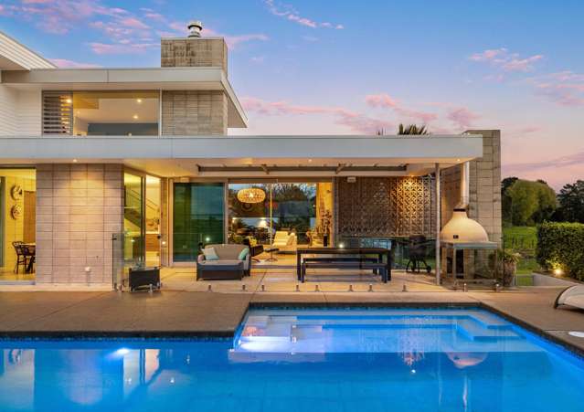 Architectural home, pool, sheds, harbour access