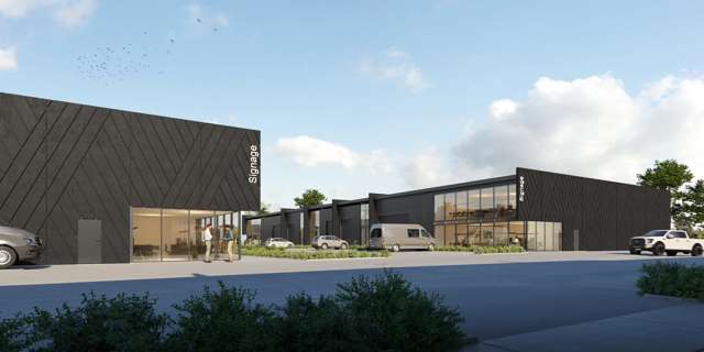 New-build warehousing, office in growing suburb