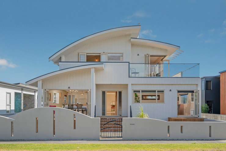 A stunning modern bach on Beach Road, Whangamata, Coromandel, which sold in July for $4.8m. Photo / Supplied