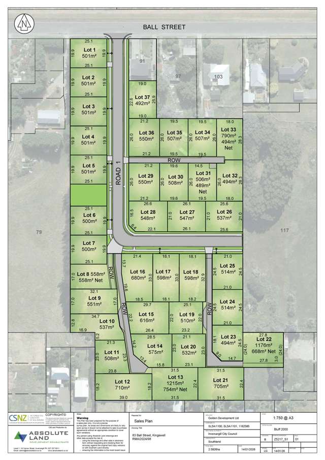 37 Lots Available - New Subdivision!