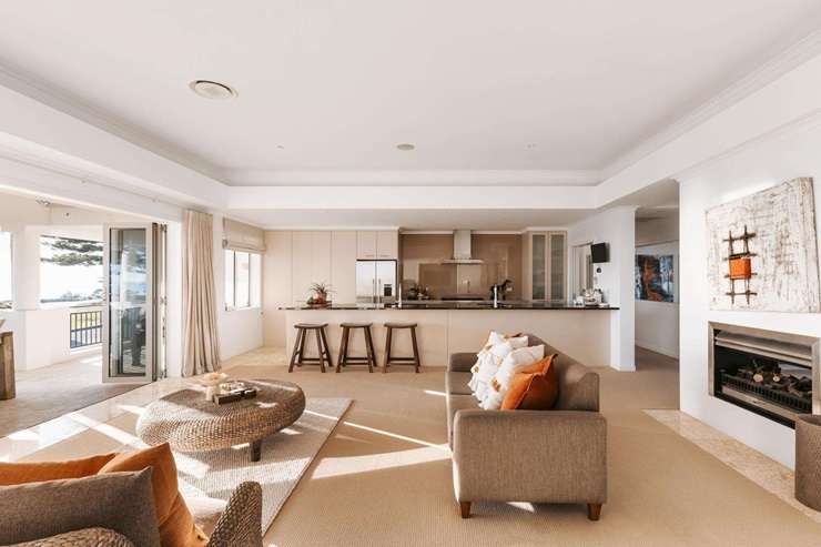 The resort-style home on Marine Parade, in Mount Maunganui, is on the market for sale for the first time in 15 years. Photo / Supplied