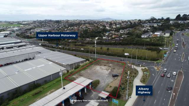 Secured yard by motorway intersection