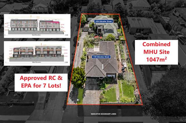 Two Homes on 1,047m² Site – RC Approved!