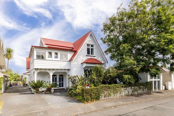 A 1920s Louis Hay-designed 1020s Arts and Crafts home on Cobden Lane in Bluff Hill, Napier is 