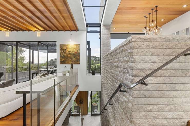 The Judges Bay Road home in Parnell, Auckland, was designed by architect Michael Fisher. Photo / Supplied