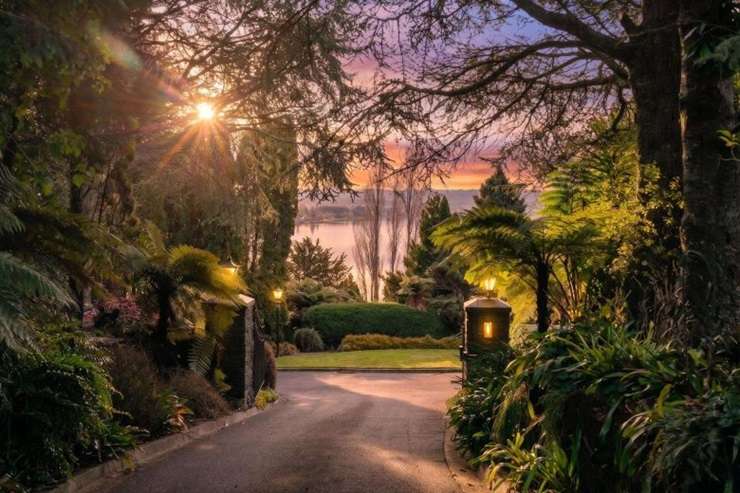 Joe and Jo-Anne La Grouw are selling their Lake Rotorua home after more than 40 years. Photo / Supplied