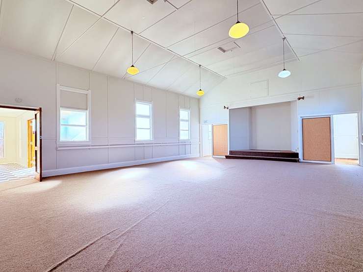 The former Gospel Hall, in Wairoa, is looking for $250,000 after being transformed into a one-bedroom, one-bathroom apartment. Photo / Supplied