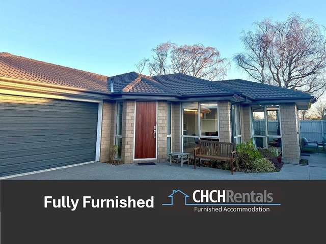 Sun drenched fully furnished 3 bedroom townhouse in quiet location!