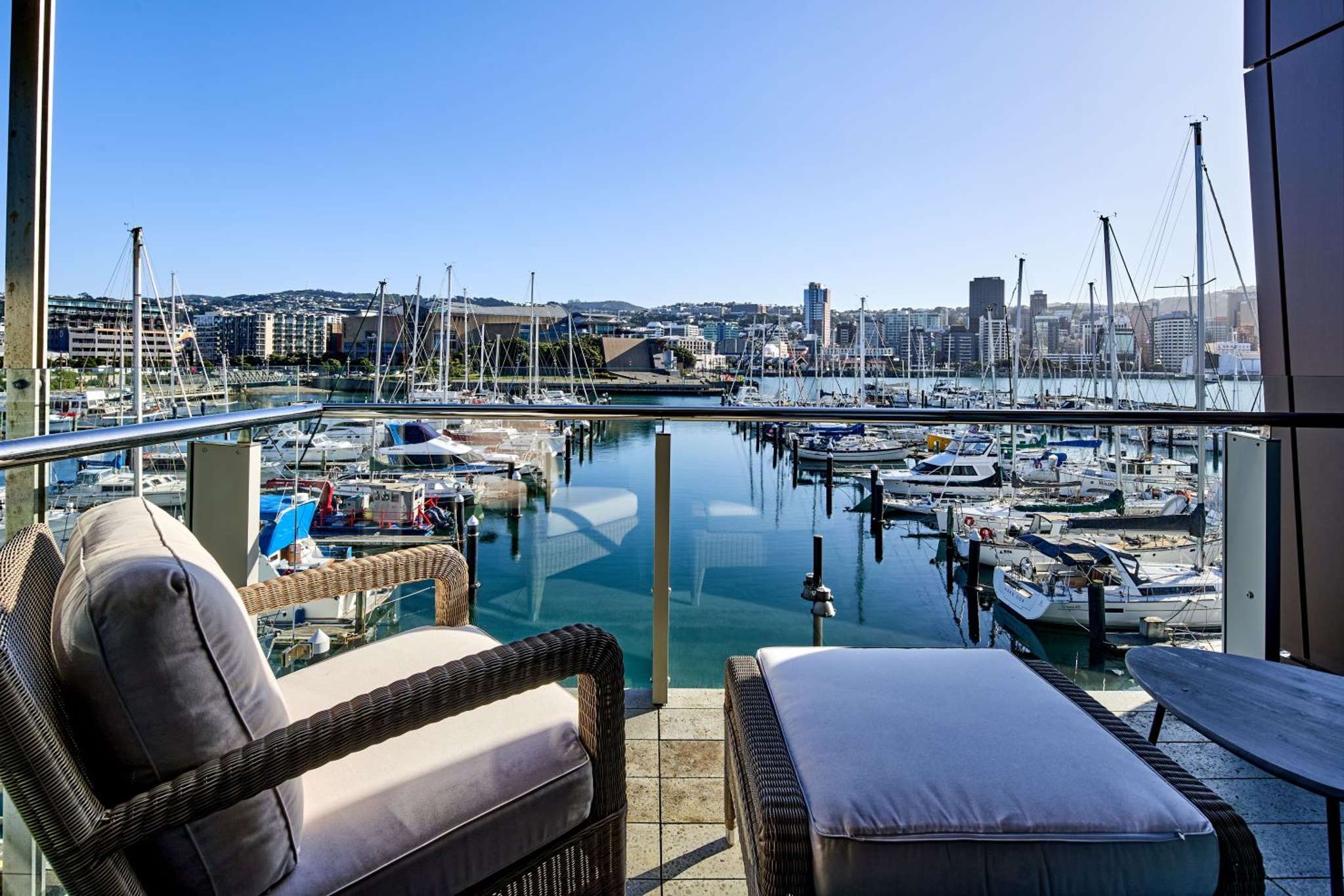 Premium Wellington waterfront apartment up for grabs