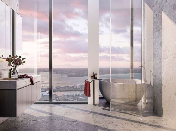 luxury penthouse apartment with views of auckland sky and harbour Penthous 51 Albert, Albert St, Auckland city