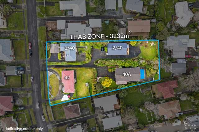 3232sqm Four Title THAB Development Opportunity