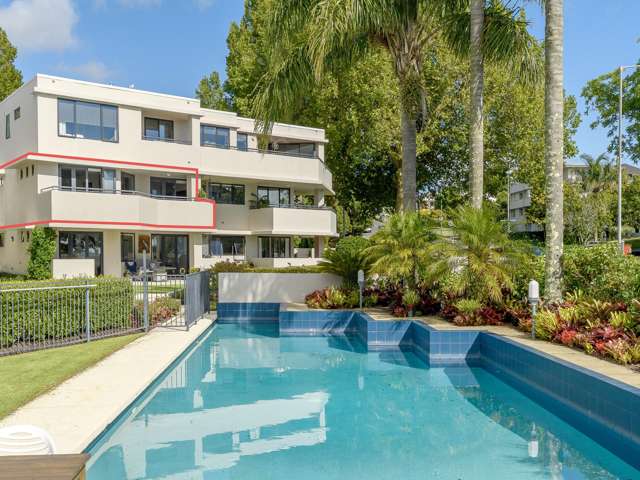 Inner city sanctuary with water views and pool