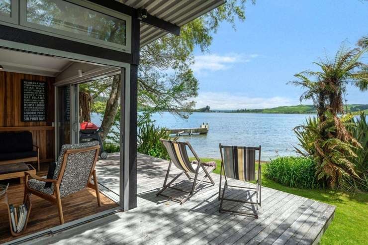 One of the largest lakefront properties on Lake Tarawera was snapped up by local buyers in July last year. Photo / Supplied