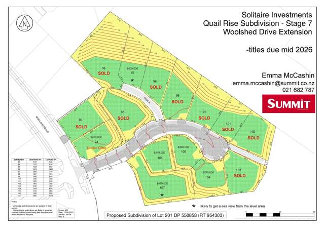 Sea & Rural Views on Large Flat Sites in Stoke