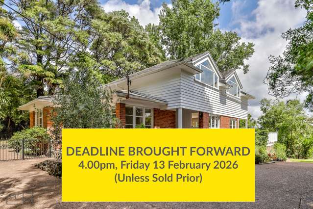 DEADLINE BROUGHT FORWARD