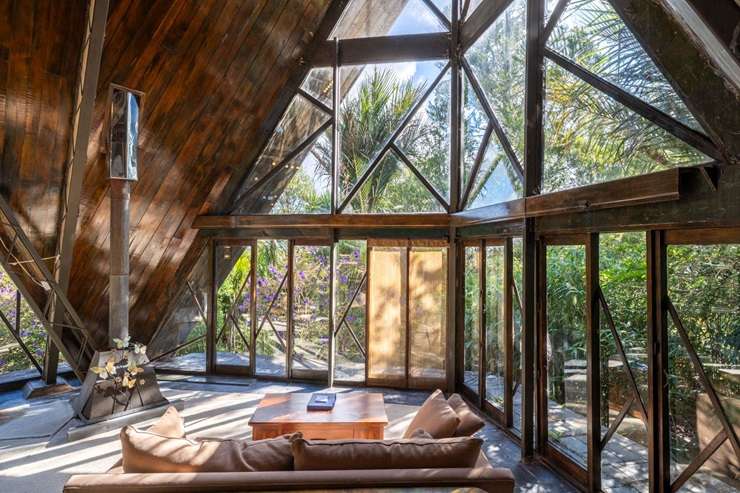 Colin Watson's four A-frames in Auckland's Blockhouse Bay were sold for an undisclosed price earlier this month. Photo / Supplied