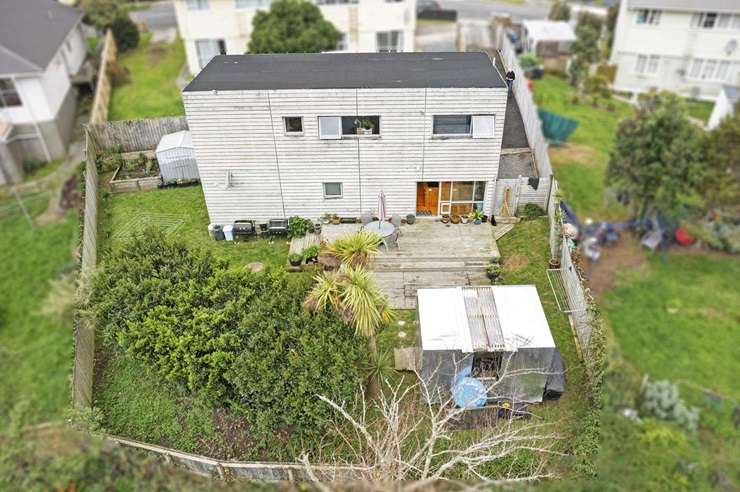 A three-bedroom home at 25a Bell Street, in Tawa, Wellington, was built using four shipping containers. Photo / Supplied