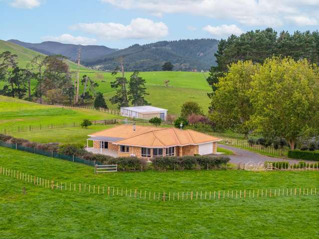 House, horse and orchard