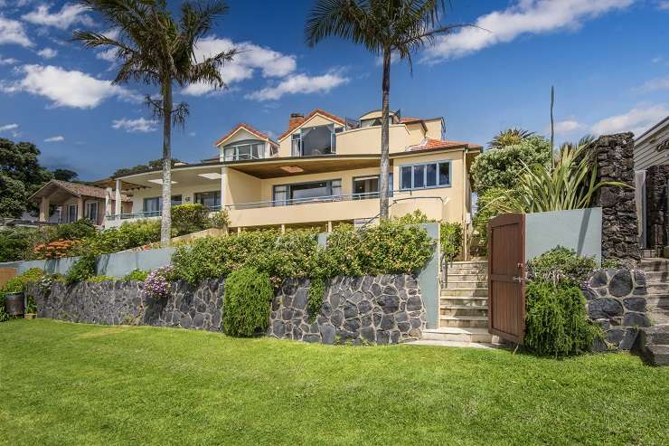 The beachfront property on Cheltenham Road on Auckland's North Shore