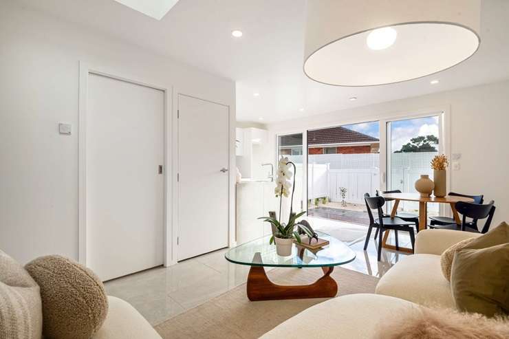 The modern homes on Lappington Road, in Ōtara, Auckland, are priced at  $585,000 and $595,000. Photo / Supplied