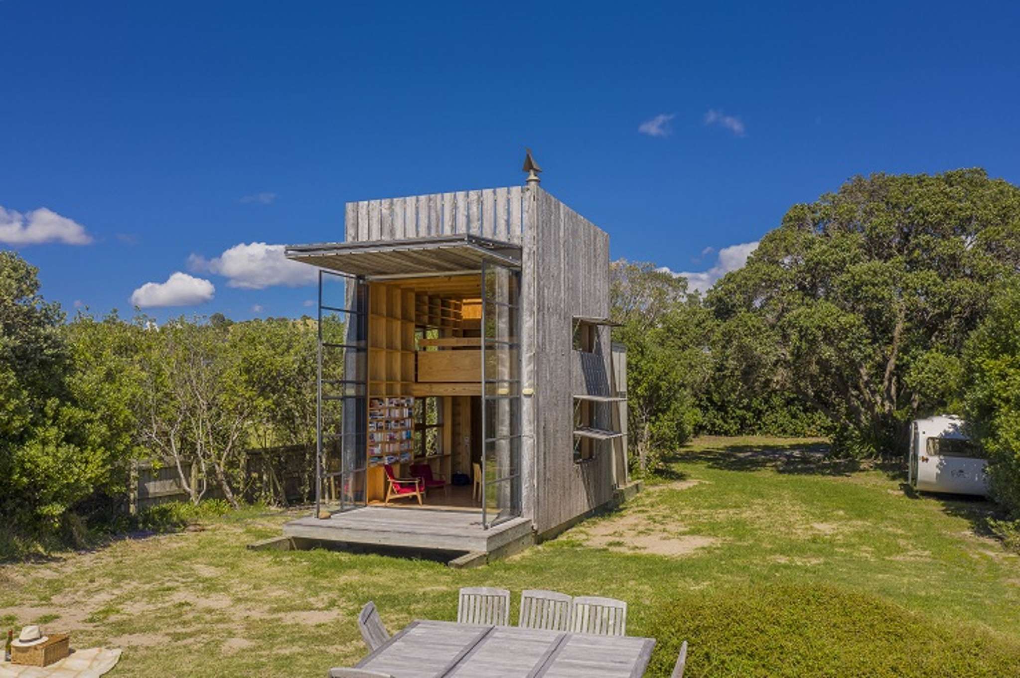 TV architect's award-winning Hut on Sleds sells for $2.6m