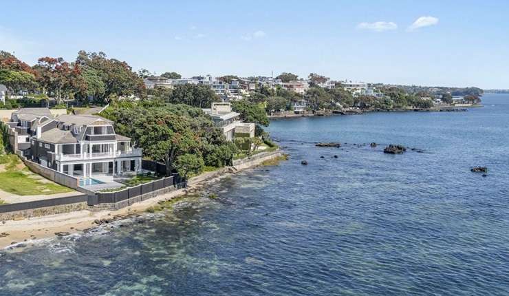 The mansion at 29 Minnehaha Avenue, in Auckland's Takapuna, is quietly on the market and attracting serious interest. Photo / Supplied