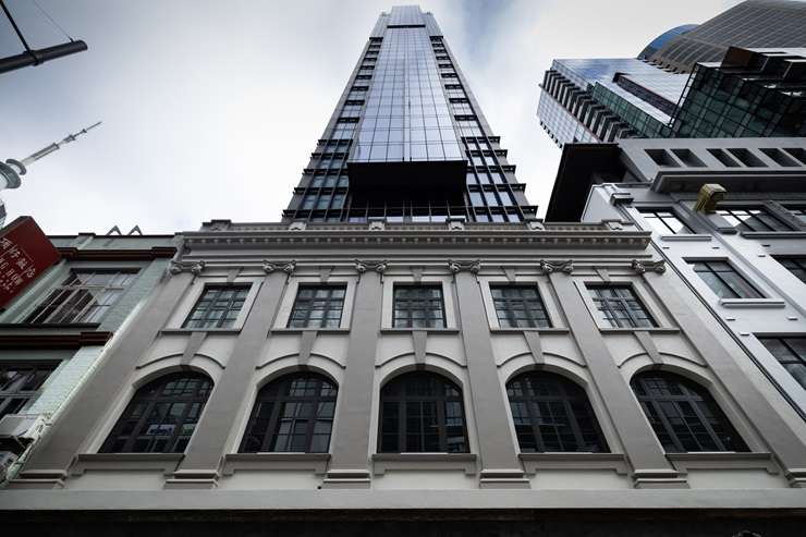 The sub-penthouse on the 40th floor of 51 Albert, in Auckland CBD, was snapped up at the end of last year. Photo / Supplied