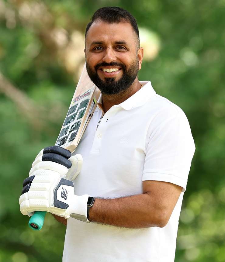 Barfoot & Thompson South Auckland agent Tejinder Singh says cricket helps to relieve some of the stress of the job. 