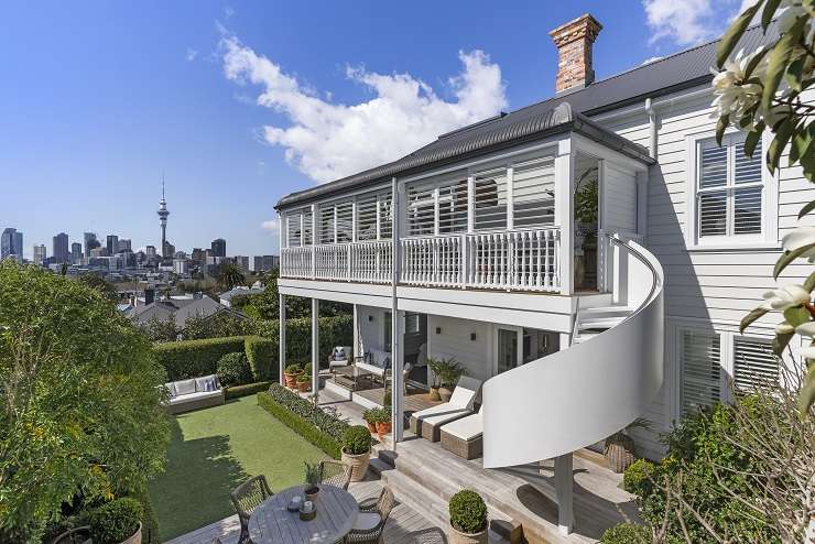 A modernised villa on Arthur Street, in Freemans Bay, Auckland, sold in November for $9m, well above its 2021 CV of $6.3m. Photo / Supplied