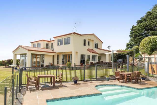 Hillside estate with panoramic views