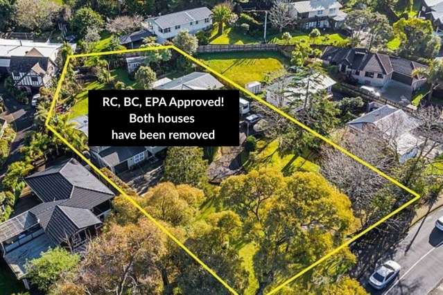 Shovel-Ready 2114sqm with RC, BC, EPA in Titirangi