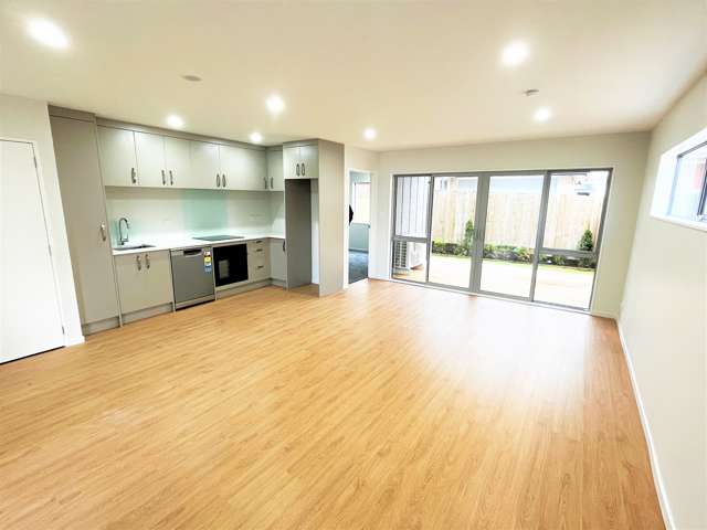 Modern Ground Level Two-Bedroom, One Bathroom Apartment